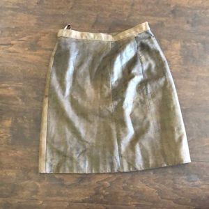 Vintage mini leather skirt
